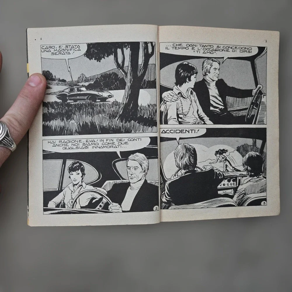 VTG DIABOLIK Comic Book Italian IL‎ GIALLO A FUMETTI L ISOLA DEI VIOLENTI 1990
